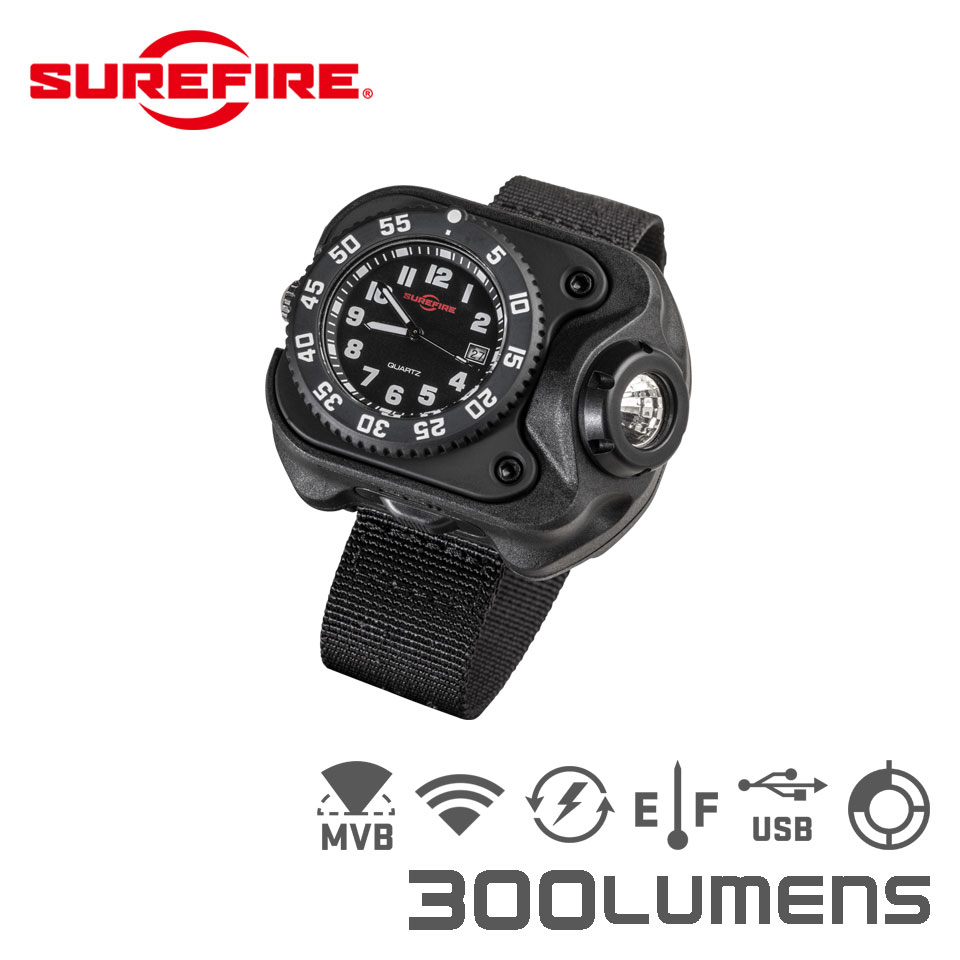 2211 SIGNATURE Variable-Output Rechargeable LED WristLight : 2211-B-BK-SF