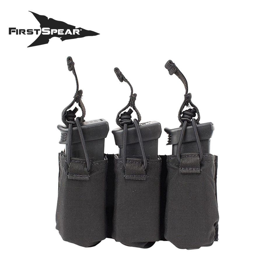 Pistol Magazine Pocket, Speed Reload, Triple : M9 , P226 / Ranger Green