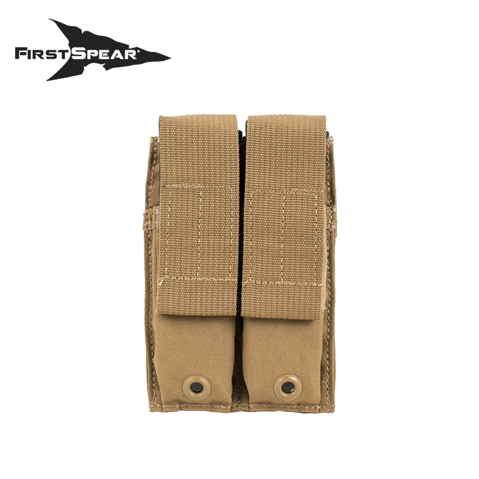 Pistol Magazine Pocket, Double : 6/9 / Ranger Green（MOLLE and PALS）