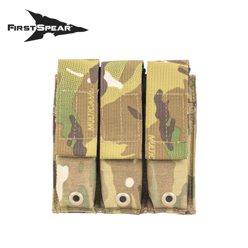 Pistol Magazine Pocket, Triple : 6/9 / Ranger Green（MOLLE and PALS）