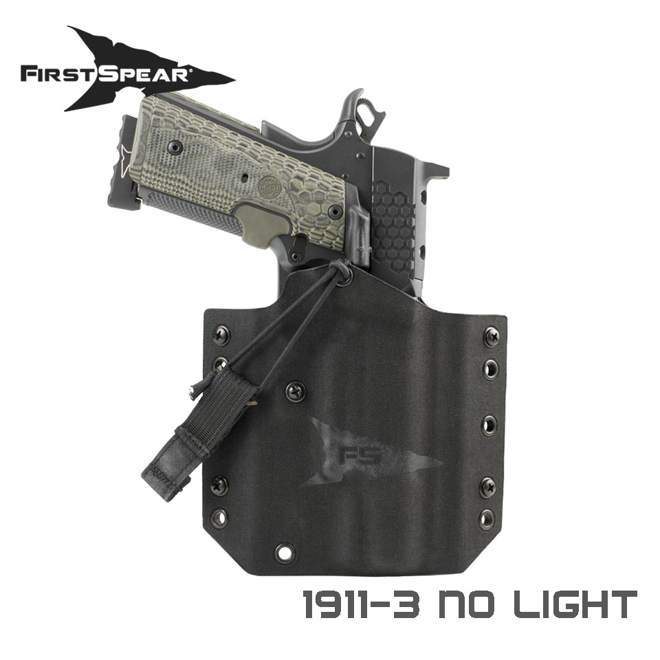1911 SSV Pistol Holster - 1911-3 (Colt M45A1 CQBP MARSOC) : Black / No Light