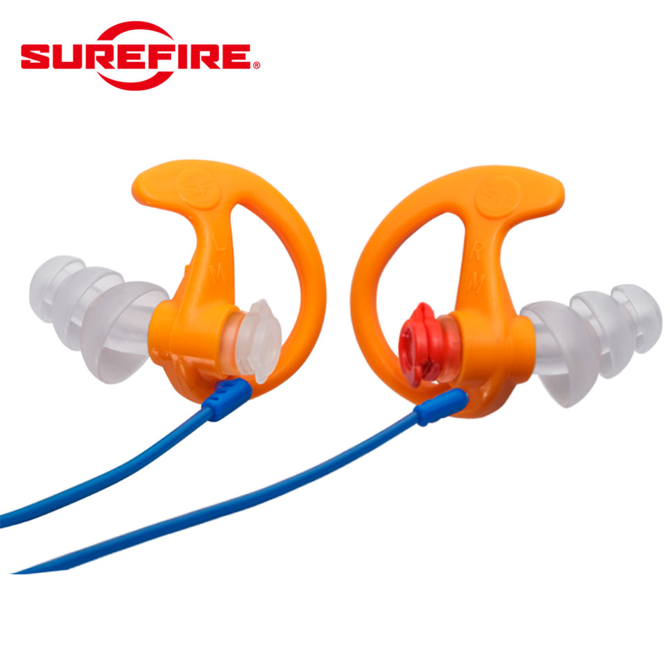 EP4 SONIC DEFENDERS - PLUS Filtered Flanged Earplugs : Orange / M