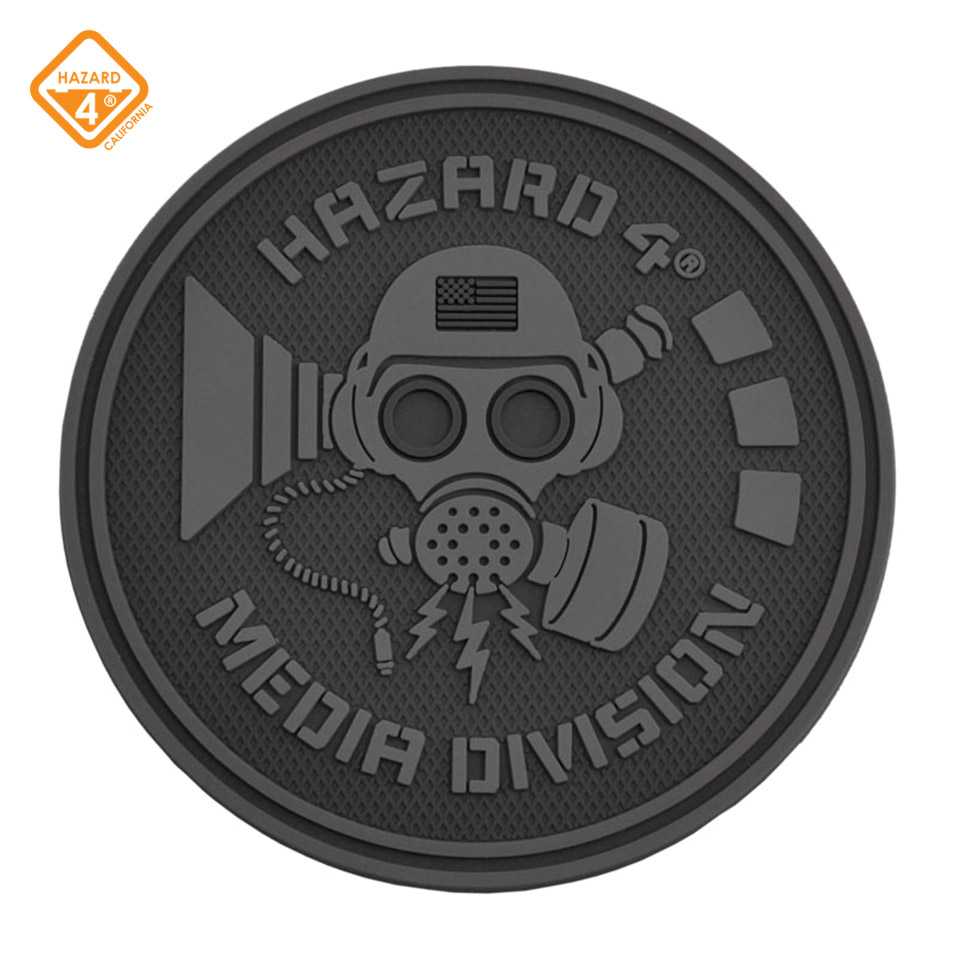 Media Division - rubber velcro patch : Green