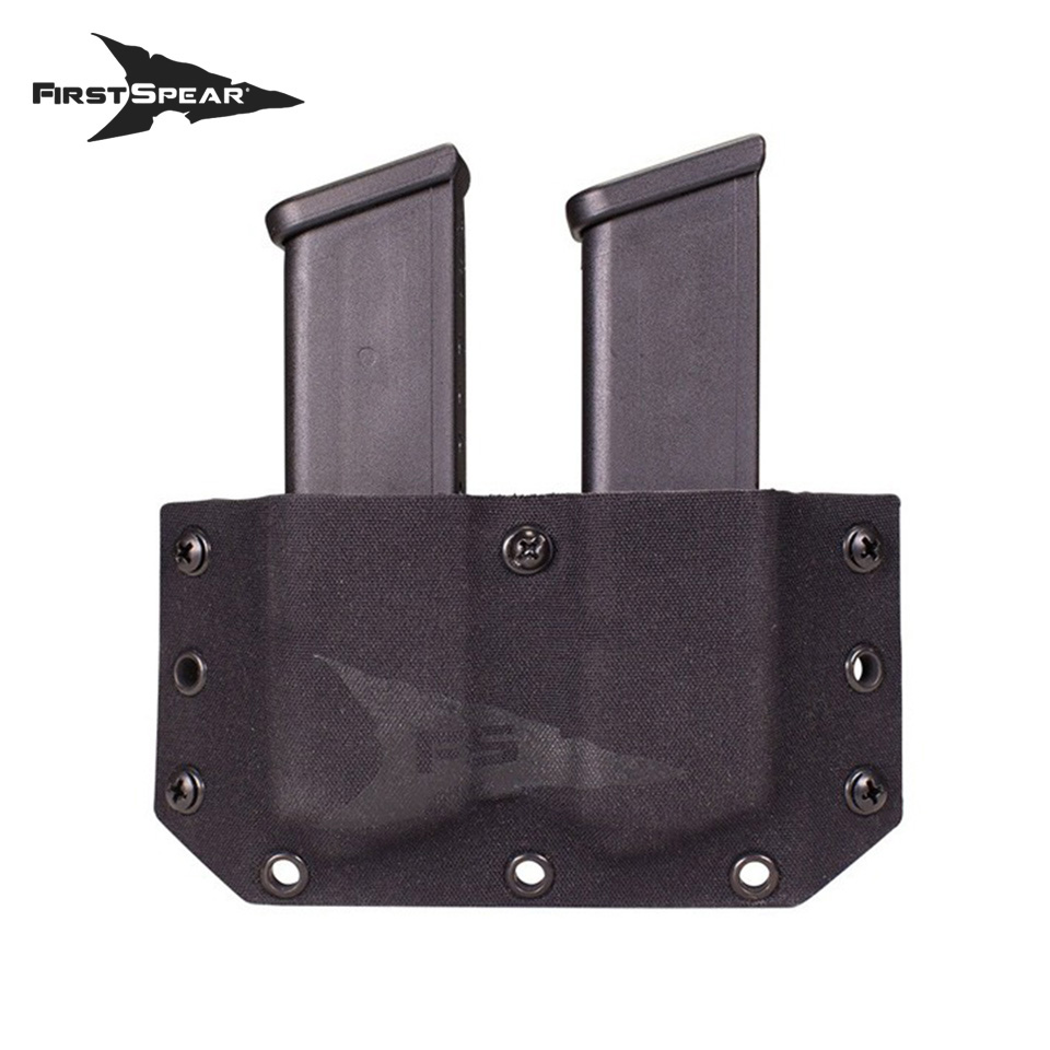 SSV Belt Mounted Double Magazine Pocket, Pistol - Sig P320 / M17 : Ranger Green