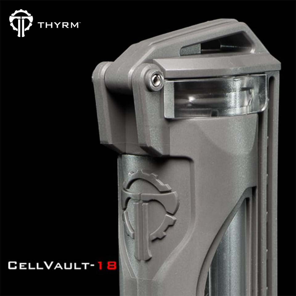 CellVault-18 Rechargeable Battery Storage : Flat Dark Earth