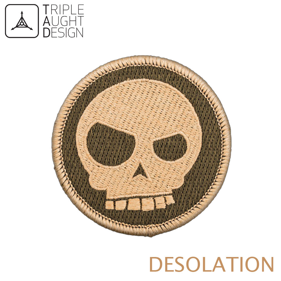 MEAN T-SKULL PATCH : Desolation