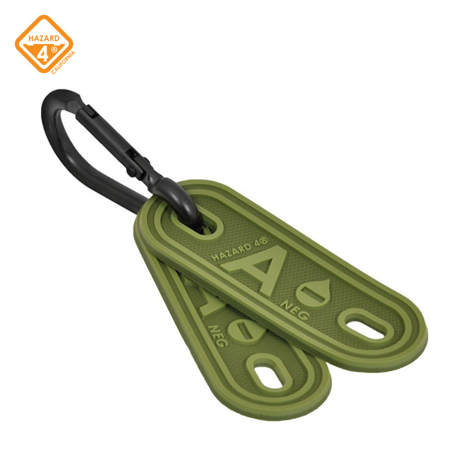 Blood Type Marker - OD Green - tactical multi-position marker 2-pack : OD Green / A -