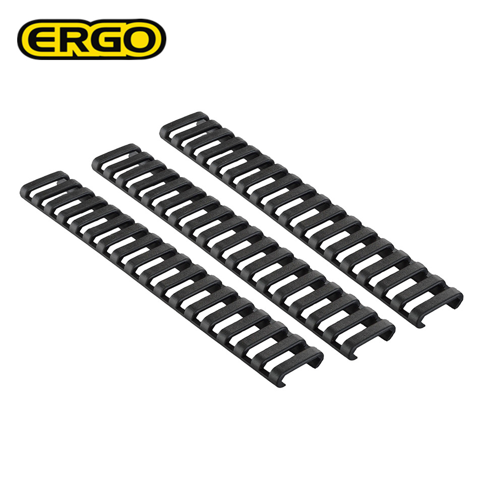 ERGO 18-SLOT LOW-PRO LADDER RAIL COVER? - 3 PACK : Black